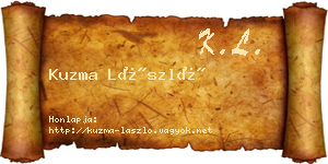 Kuzma László névjegykártya